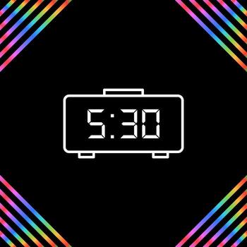 Digital Clock Vector Icon