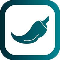 Green Chili Vector Icon Design