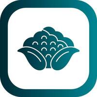 Cauliflower Vector Icon Design