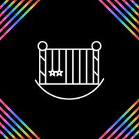 Baby Cot Vector Icon