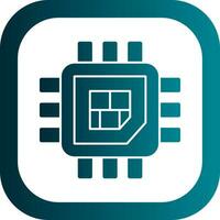 Processor  Vector Icon Design