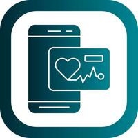 Heart Rate App  Vector Icon Design