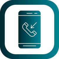 Incoming Call  Vector Icon Design