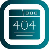 404 Error  Vector Icon Design