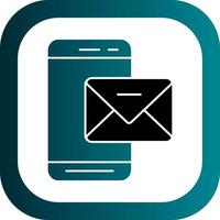 Mobile Mail  Vector Icon Design