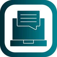 Online Chat Vector Icon Design