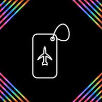 Luggage Tag Vector Icon