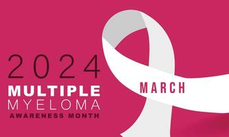 Multiple Myeloma Awareness month. background, banner, card, poster, template. Vector illustration.