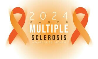 Multiple Sclerosis awareness month. background, banner, card, poster, template. Vector illustration.