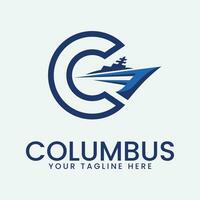 columbus logo vector illustration design