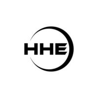 HHE Logo Design, Inspiration for a Unique Identity. Modern Elegance and Creative Design. Watermark Your Success with the Striking this Logo. vector