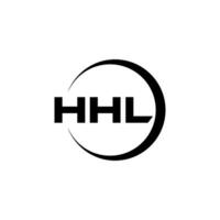 hhl logo diseño, inspiración para un único identidad. moderno elegancia y creativo diseño. filigrana tu éxito con el sorprendentes esta logo. vector