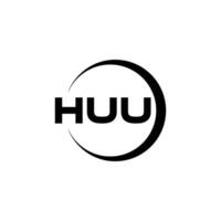 HUU Logo Design, Inspiration for a Unique Identity. Modern Elegance and Creative Design. Watermark Your Success with the Striking this Logo. vector