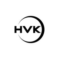 hvk logo diseño, inspiración para un único identidad. moderno elegancia y creativo diseño. filigrana tu éxito con el sorprendentes esta logo. vector