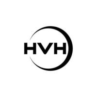 hvh logo diseño, inspiración para un único identidad. moderno elegancia y creativo diseño. filigrana tu éxito con el sorprendentes esta logo. vector