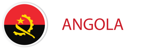 Angola Flagge im Taste Netz. png