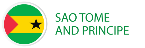 Sao Tome and Principe flag in button web. png