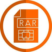 Rar  Vector Icon Design