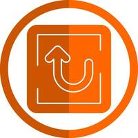 U Turn Vector Icon Design