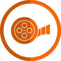 Movie Reel  Vector Icon Design