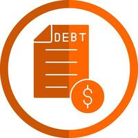 Debt Vector Icon Design