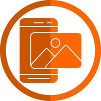 Mobile Photo  Vector Icon Design