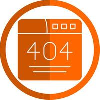 404 Error  Vector Icon Design