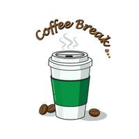 Illustration Vector graphic of coffee break