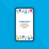 Abstract Background for Mobile Landing Page vector