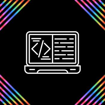 icono de vector de codificación