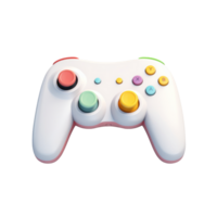 Video game controller shown as a simple 3D image, it looks like a joystick in 3D form. png