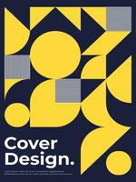 Design Cover Abstract Geometric Background vector