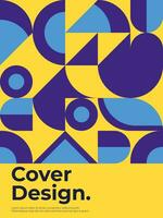 Design Cover Abstract Geometric Background vector