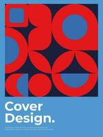 Design Cover Abstract Geometric Background vector