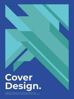 Design Cover Abstract Geometric Background vector