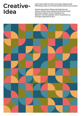 Design Cover Abstract Geometric Background