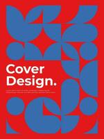 Design Cover Abstract Geometric Background vector