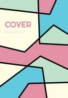 Cover Design Abstract Geometric Background vector