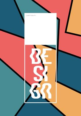Cover Design Abstract Geometric Background