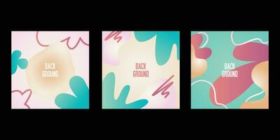 Abstract Gradient Modern Background Social Media vector