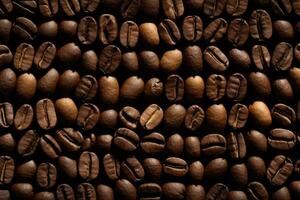 Coffee beans background, close up shot, can be used as a background photo