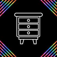 Chest Of Drawers Vector Icon