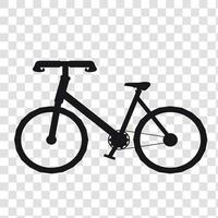 Bicycle silhouette icon recto illustration. vector