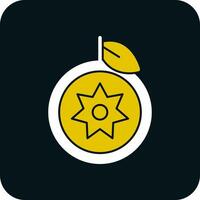 estrella manzana vector icono diseño