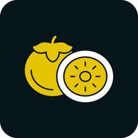 Persimmon Vector Icon Design