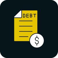 Debt Vector Icon Design