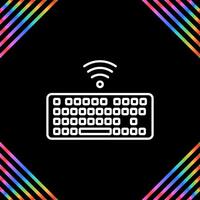 Wireless Keyboard Vector Icon