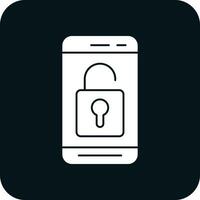 Mobile Unlock  Vector Icon Design