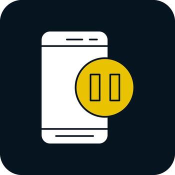 pausa vector icono diseño