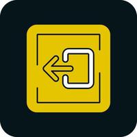 Logout Vector Icon Design
